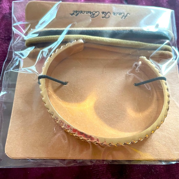 Francesca’s Gold Bracelet and Ponytail Holders - Picture 1 of 3